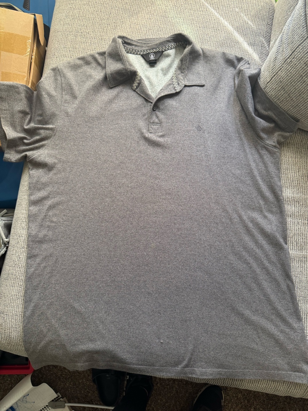 Volcom Men’s Heather Gray Polo